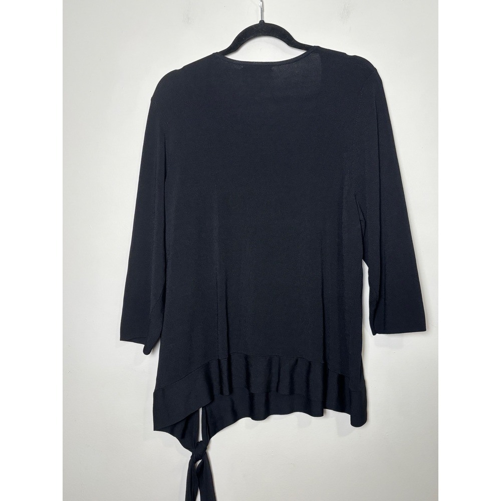 Coldwater Creek Womens Side Tie 3/4 Sleeve Sweater 3X 24 Plus Size Dressy Career - Picture 2 of 8